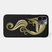 シャレたゴールドの華やかさ 美容室の女性 ヘア＆メイクサロン Case-Mate iPhoneケース (裏面(横))