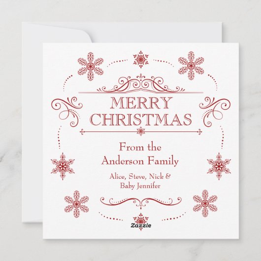 シャレーウィンターホリデーパーティーまたはエレースキーカクテル シーズンカード (裏面)