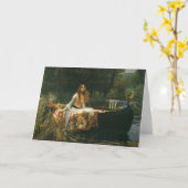 シャロットのレディーオンボートbyジョン・ウィリアム・ウォーターハウス カード (黄色い花)