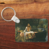 シャロットのレディーオンボートbyジョン・ウィリアム・ウォーターハウス キーホルダー (裏面)