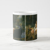 シャロットのレディーオンボートbyジョン・ウィリアム・ウォーターハウス ジャンボコーヒーマグカップ (正面)