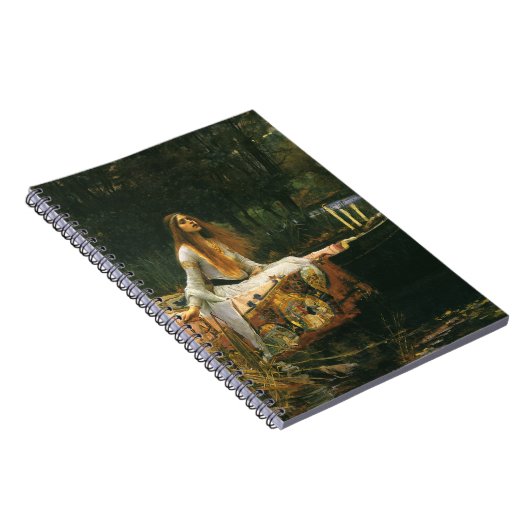 シャロットのレディーオンボートbyジョン・ウィリアム・ウォーターハウス ノートブック (右側)