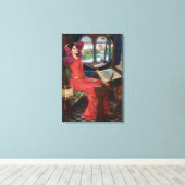 シャロットのレディ・バイ・ジョン・ウィリアム・ウォーターハウス キャンバスプリント (インサイチュ (ウッドフロア))