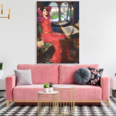 シャロットのレディ・バイ・ジョン・ウィリアム・ウォーターハウス キャンバスプリント (インサイチュ (リビング))