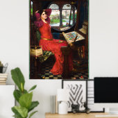 シャロットのレディ、1915年ジョン・ウィリアム・ウォーターハウス ポスター (ホームオフィス)