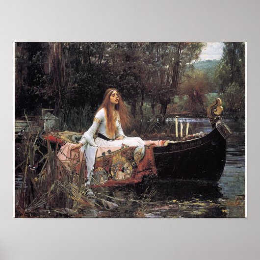 シャロットの女性のポスターby John W. Waterhouse ポスター (正面)