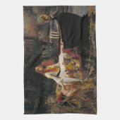 シャロットの女性1888ジョン・ウィリアム・ウォーターハウス キッチンタオル (縦)