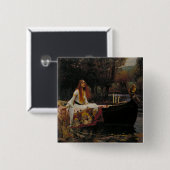 シャロットの女性：ケルト語の幽霊物語 缶バッジ (正面&裏面)