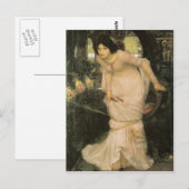 シャロットの女 - ジョン・ウィリアム・ウォーターハウス ポストカード (正面/裏面)