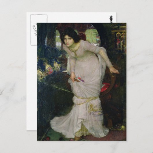 シャロットの婦人バイジョンウォーターハウス ポストカード (正面/裏面)