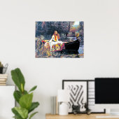 シャロットの婦人、アールヌーボー絵画の ポスター (ホームオフィス)