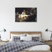 シャロットの婦人 キャンバスプリント (インサイチュ (寝室))