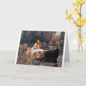 シャロットの婦人、ジョン・ウィリアム・ウォーターハウス カード (黄色い花)