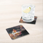 シャロットの婦人、ジョン・ウィリアム・ウォーターハウス スクエアペーパーコースター (インサイチュ)