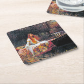 シャロットの婦人、ジョン・ウィリアム・ウォーターハウス スクエアペーパーコースター (アングル)