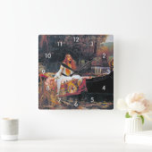 シャロットの婦人、ジョン・ウィリアム・ウォーターハウス スクエア壁時計 (ホーム)