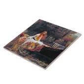 シャロットの婦人、ジョン・ウィリアム・ウォーターハウス タイル (側面)