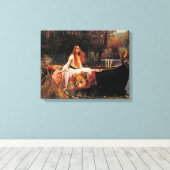 シャロットの婦人(中世美しい) キャンバスプリント (インサイチュ (ウッドフロア))