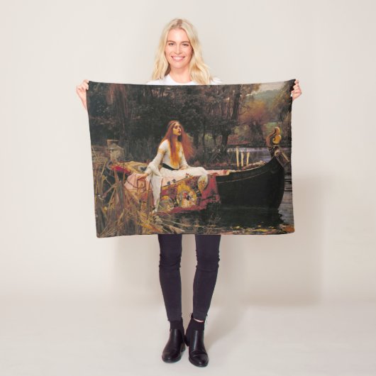シャロットの婦人(中世美しい) フリースブランケット (インサイチュ)