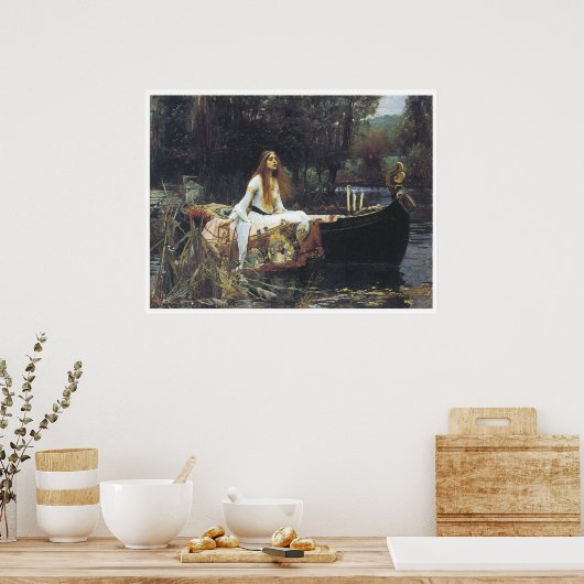 シャロットの婦人、1888年ジョン・ウィリアム・ウォーターハウス ポスター (キッチン)