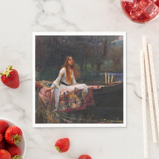 シャロットの婦人byジョン・ウィリアム・ウォーターハウス スタンダードランチョンナプキン (インサイチュ)
