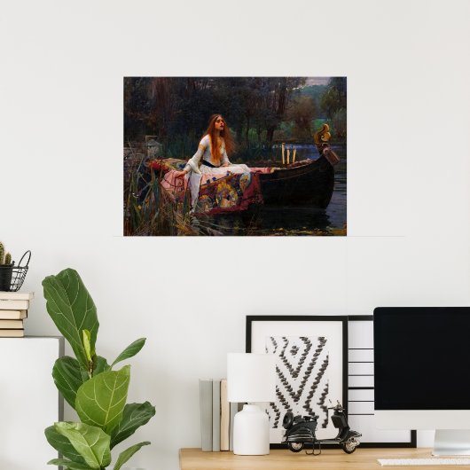 シャロットの婦人byジョン・ウィリアム・ウォーターハウス ポスター (ホームオフィス)