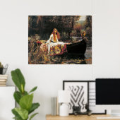 シャロットの婦人byジョン・ウィリアム・ウォーターハウス ポスター (ホームオフィス)