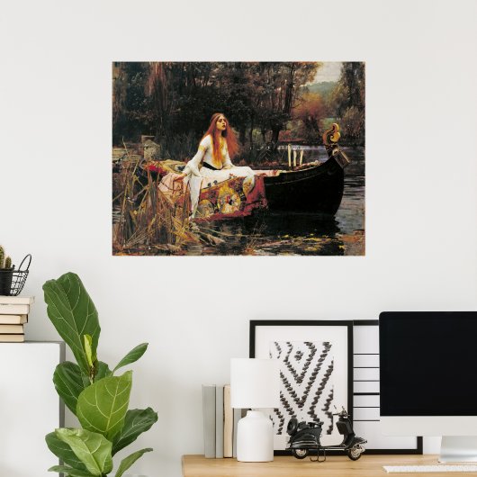 シャロットの婦人byジョン・ウィリアム・ウォーターハウス ポスター (ホームオフィス)
