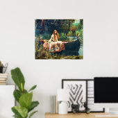 シャロットの婦人byジョン・ウィリアム・ウォーターハウス ポスター (ホームオフィス)