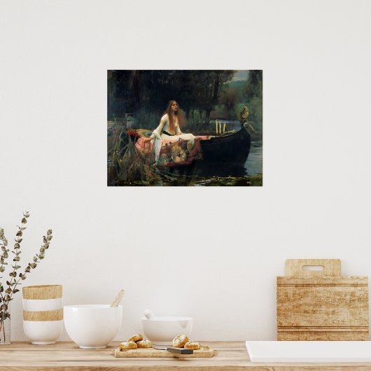 シャロットの婦人byジョン・ウィリアム・ウォーターハウス ポスター (キッチン)