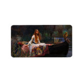 シャロットの婦人byジョン・ウィリアム・ウォーターハウス ラベル (正面)