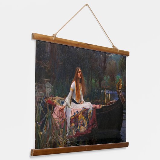 シャロットの婦人byジョン・ウィリアム・ウォーターハウス 吊り下げ型タペストリー (傾斜あり)