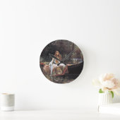 シャロットの婦人byジョン・W・ウォーターハウス ラウンド壁時計 (ホーム)