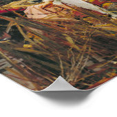 シャロットの婦人c.1888バイジョンウォーターハウス ポスター (角)