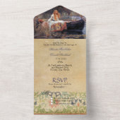 シャロットフェアヤテール結婚ズの婦人 オールインワン招待状 (内側)