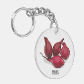 シャロット漫画イラストレーション キーホルダー (正面左)