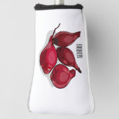 シャロット漫画イラストレーション ゴルフヘッドカバー (回転90)