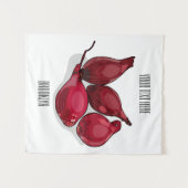 シャロット漫画イラストレーション タペストリー (正面(横))