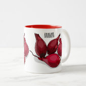 シャロット漫画イラストレーション ツートーンマグカップ (正面右)