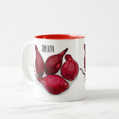 シャロット漫画イラストレーション ツートーンマグカップ (正面左)