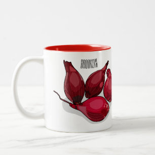 シャロット漫画イラストレーション ツートーンマグカップ