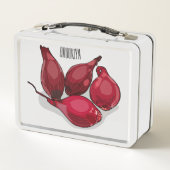 シャロット漫画イラストレーション メタルランチボックス (裏面)