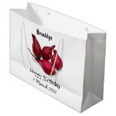 シャロット漫画イラストレーション ラージペーパーバッグ (正面アングル)