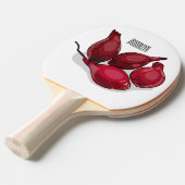 シャロット漫画イラストレーション 卓球ラケット (正面アングル)