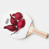 シャロット漫画イラストレーション 卓球ラケット (横)