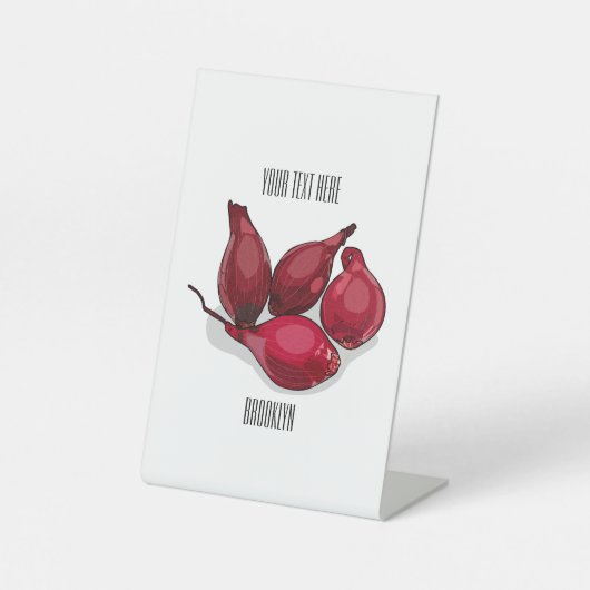 シャロット漫画イラストレーション 台座サイン (正面)