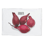 シャロット漫画イラストレーション 枕カバー (裏面)