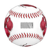 シャロット漫画イラストレーション 野球ボール (裏面)