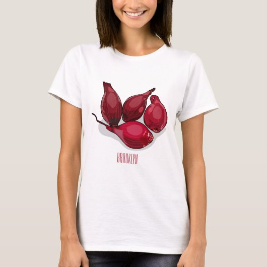 シャロット漫画イラストレーション Tシャツ (正面)