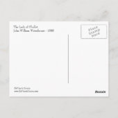 シャロット葉書の婦人 ポストカード (裏面)